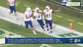 From Hominy to the NFL: TU's Zaven Collins hopes to go in round one