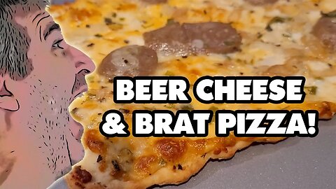 Interesting Beer Cheese And Brat Pizza Review! 🍕 😮