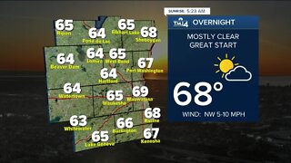 Comfortable evening expected Friday