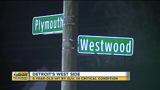 5 year old hit by SUV in Detroit