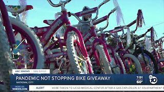 Pandemic not stopping bike giveaway
