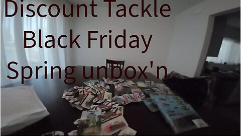 Discount Tackle Unboxing Bass Spring gear