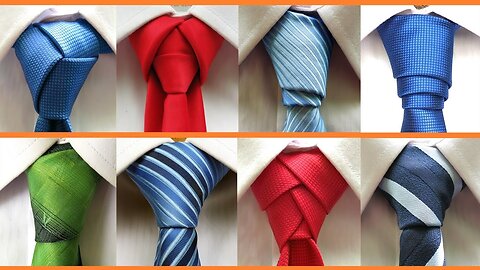 How to Tie a Necktie: 8 different ways to tie your tie