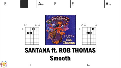 SANTANA ft ROB THOMAS Smooth - Guitar Chords & Lyrics HD