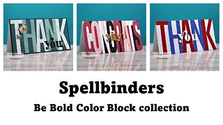 Spellbinders | Be Bold Color Block release