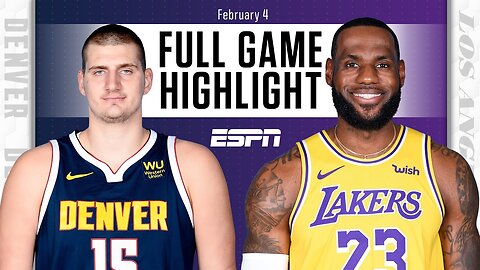 Nuggets Vs Lakers Full Game 1 Playoff Highlights