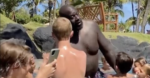 A Group of Kids “Save” Shaq from Drowning