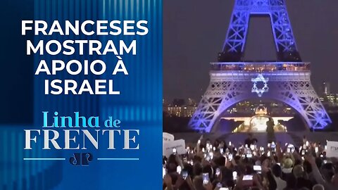 Manifestação em frente a Torre Eiffel presta homenagem às vítimas israelenses | LINHA DE FRENTE