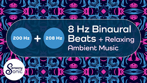 8 Hz Binaural Beats With Relaxing Ambient Music | Meditation, Focus & Relaxation