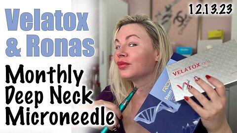 Deep Monthly Microneedle My Neck. Ronas Stem cells and Velatox, AceCosm| Code Jessica10 saves you $