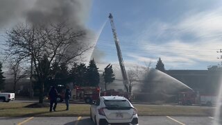 Crews responding to Bedford explosion