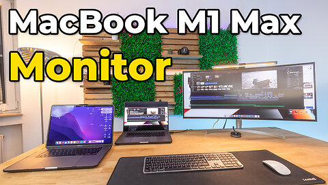 Mein Setup für Foto- und Videobearbeitung | Monitor und MacBook