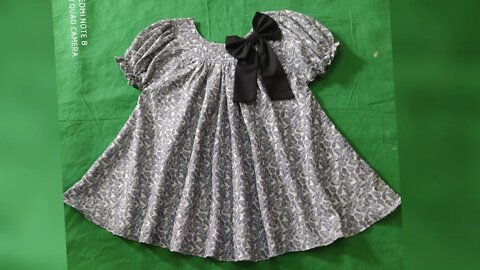 One Strap/One Shoulder Baby Frock Cutting and Stitching for 3-4 yr - YouTube