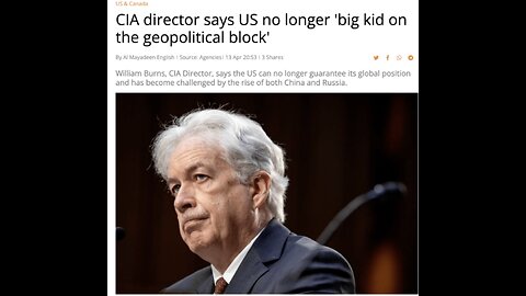 Classified Documents distract as the US in Superpower free fall admits CIA Director
