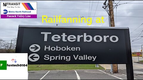 Railfanning at Teterboro Station on the New Jersey Transit/Metro North WOH Pascack Valley Line!