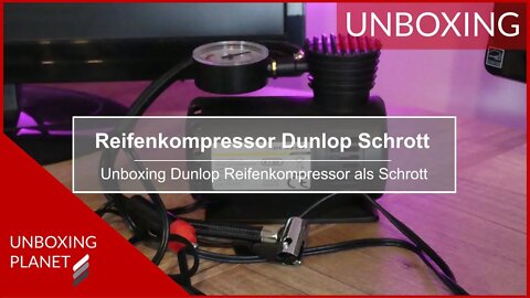 Kleiner Reifenkompressor Dunlop ist Schrott - Unboxing Planet