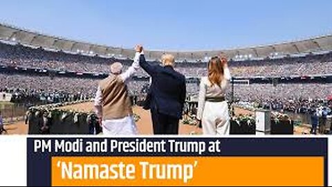 PM Modi And President Trump Attends "Namaste Trump" Event.