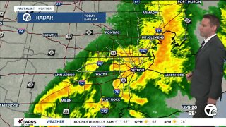 Detroit Weather: Rain early, then Isolated afternoon storms