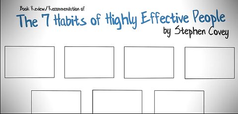 THE 7 HABITS OF HIGHLY EFFECTIVE PEOPLE BY STEPHEN COVEY - ANIMATED BOOK SUMMARY