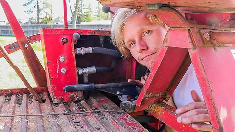 Wiring Mess on the Abandon 1950s Massey Harris 35 Combine Revival Episode 2