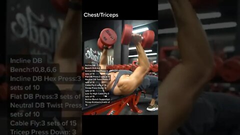 ✅COMPLETE CHEST/TRICEP EXERCISES 💪🏽 #Shorts