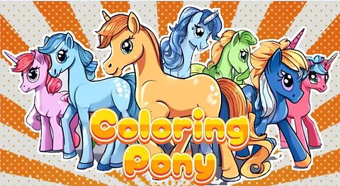 Coloring Pony with Printable PDF (Original ASMR)