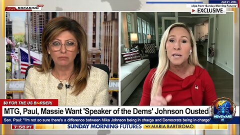 MTG, Paul, Massie Want 'Speaker of the Dems' Johnson Ousted