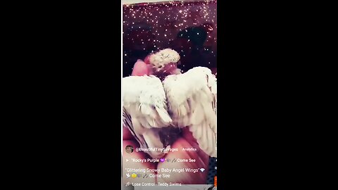 "Glittering Snowy Baby Angel Wings 💎🕊️😇🎼🎶 Come See
