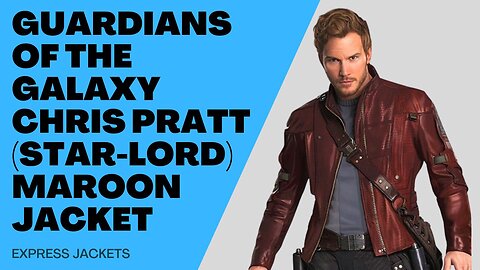 Guardians of the Galaxy Chris Pratt (Star-Lord) Maroon Jacket | Express Jackets