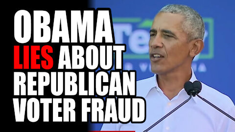 Obama LIES About Republican Voter Fraud