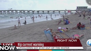 Rip current warning