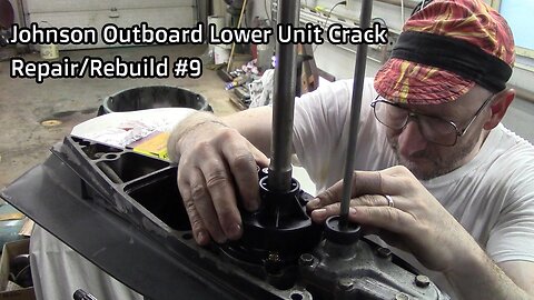 Johnson Outboard Lower Unit Crack Repair/Rebuild #9