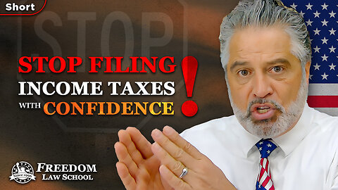 How to DROP OUT of paying federal income taxes, legally, safely and with confidence. (Short)