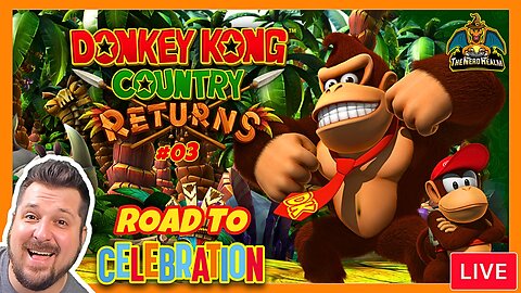 Road to Celebration GIVEAWAYS! Donkey Kong Country Returns #03 | 1st Time Playthrough