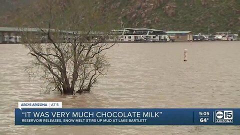 Recent storms leave water murky at Lake Bartlett