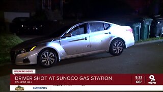 Driver shot at Sunoco gas station in College Hill