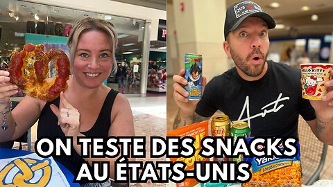 On teste des snacks au États-Unis (Platsburgh)