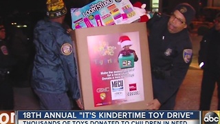 Thousands of toys donating during 18th annual It's Kindertime Toy Drive