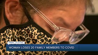 WOMAN LOSES 20 RELATIVES TO COVID-19