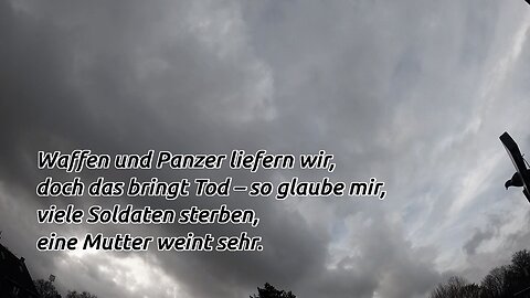 Kontrafaktur - Es geht eine dunkle Wolk' herein (Der Spaltpilz)