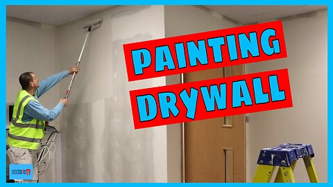 Painting drywall/plasterboard.