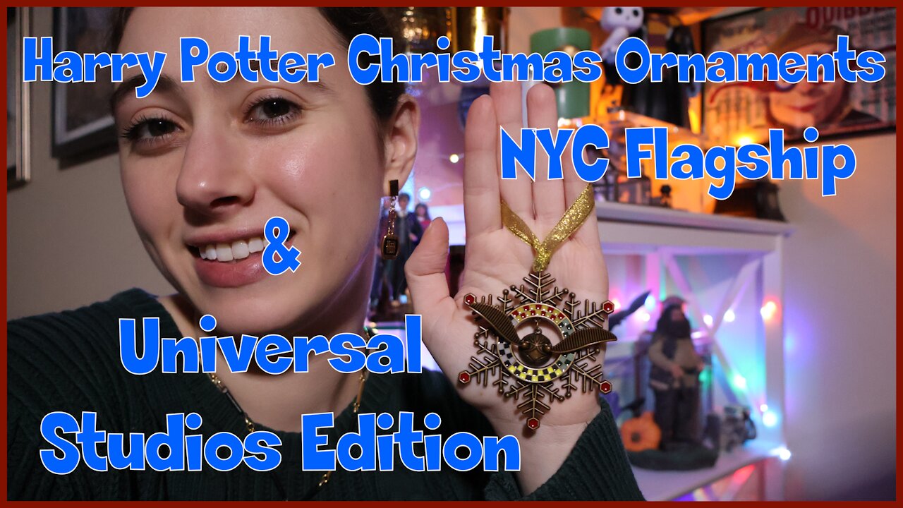 Harry Potter Christmas Ornaments NYC Flagship & Universal Studios Edition