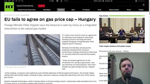 Russian Oil/Gas Price Cap Proposal Fails