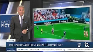 Fact or Fiction: Video shows athletes fainting due to COVID-19 vaccine?