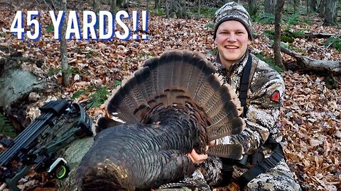 Archery TURKEY Hunt - Smoked at 45 YARDS!