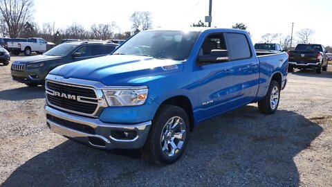 2021 Ram 1500 Bighorn With Trailer Backup!