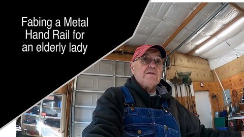 Fabing a metal handrail for the elderly