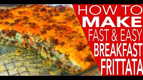 HOW TO MAKE FAST AND EASY BREAKFAST FRITTATA | Kitchen Bravo