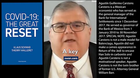 Agustín Carstens | The General Manager of the Bank of International Settlements Explains How Central Bank Digital Currencies Will Work | "With CBDCs, The Central Bank Will Have Absolute Control That Will Determine That Use of Liability (Money).&quot