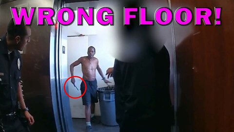 Knifeman Surprises Cops Riding The Elevator On Video! LEO Round Table S08E149